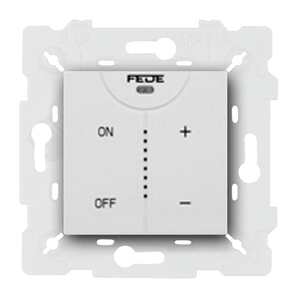  Светорегулятор кнопочный 600 Вт Fede Vintage Corinto Белый (в сборе)